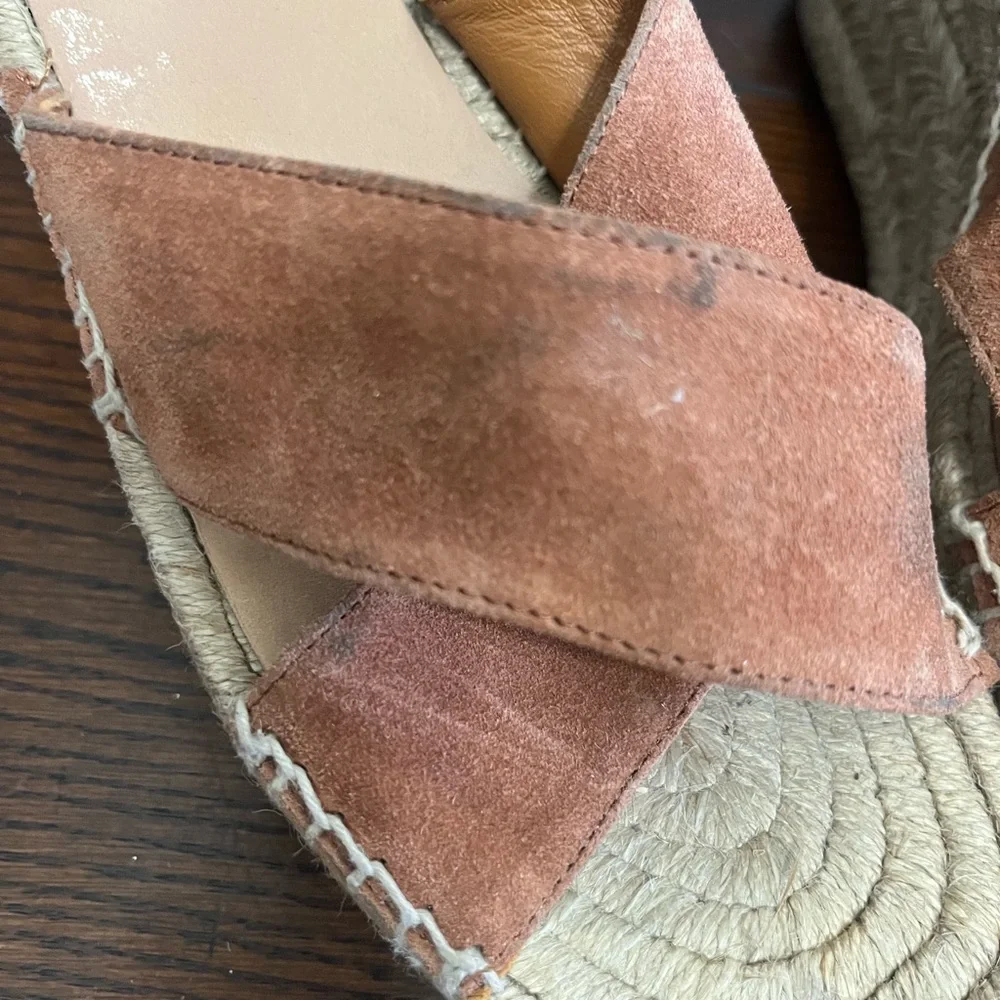 Rag & Bone Henna suede Hera brown wedge‎ size 7